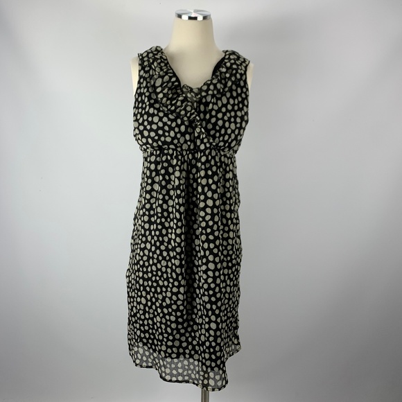 Motherhood Maternity Small Dress Black White Polka - Picture 1 of 4